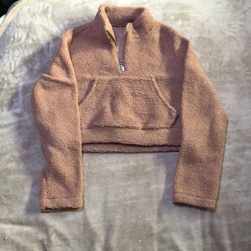 Furry cropped jacket